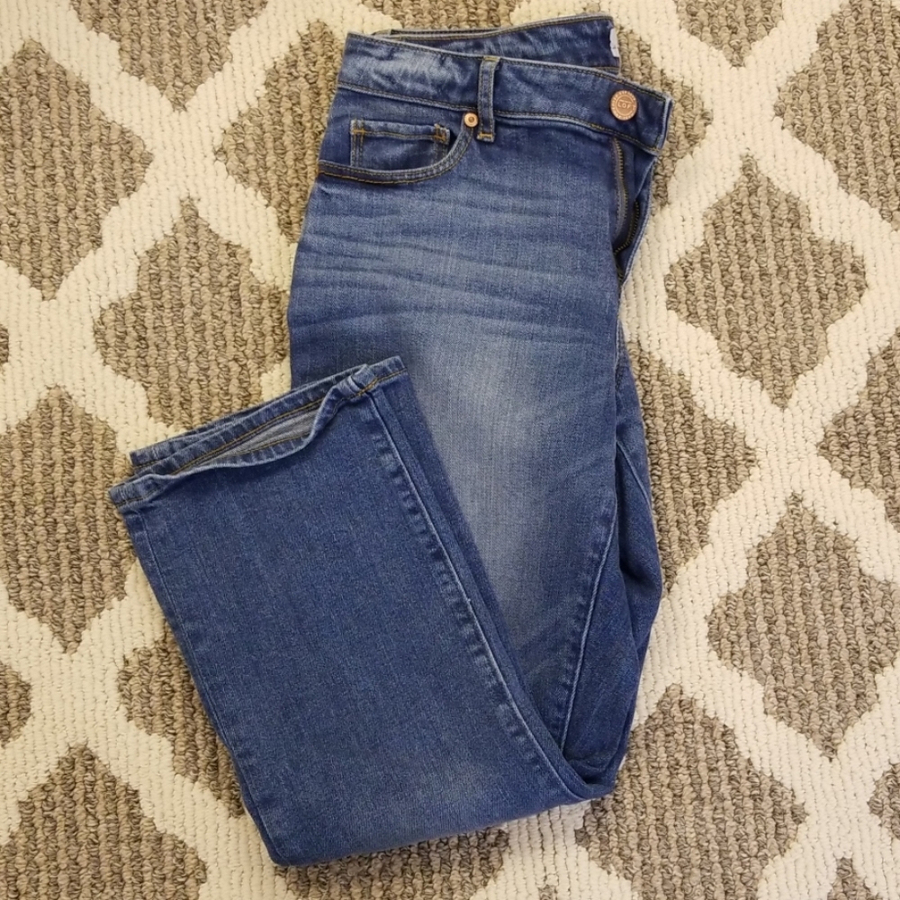 Loft kick crop jeans